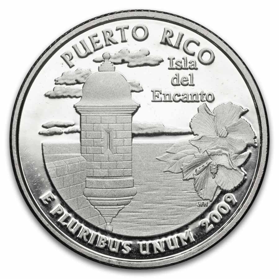 2009-S U.S. Territory Puerto Rico Quarter 40-Coin Roll (Silver)