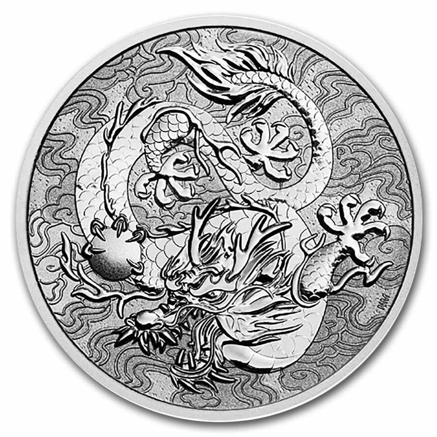 2025 Australia 10 oz Silver Myths & Legends Dragon BU