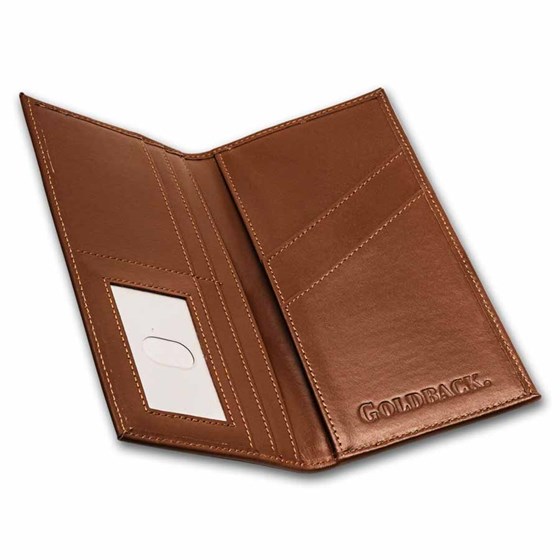 Goldback Leather Wallet - Brown