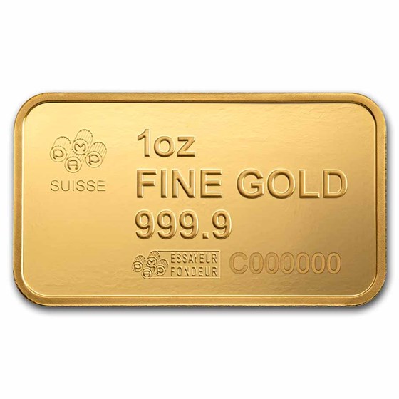 1 oz Gold Bar – PAMP America the Free Bald Eagle (Assay)