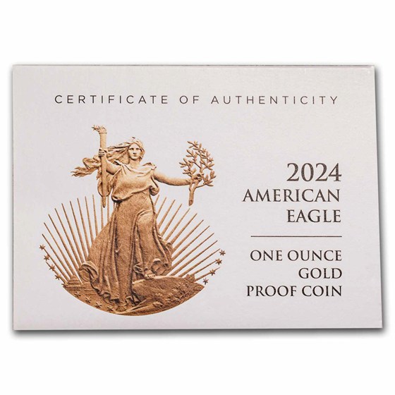 2024-W 1 oz Proof American Gold Eagle (w/Box &amp; COA)