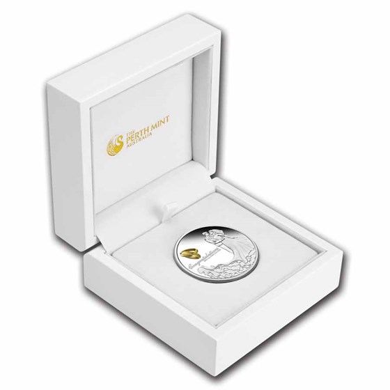 2025 Australia 1 oz Silver Colorized Wedding Proof (Box)