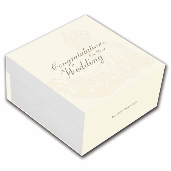 2025 Australia 1 oz Silver Colorized Wedding Proof (Box)