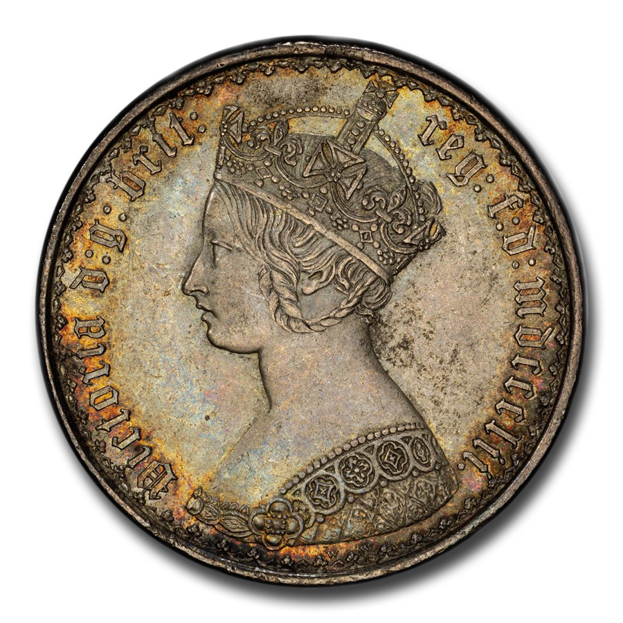1852 Great Britain Silver Florin Victoria MS-63 PCGS (Regular)