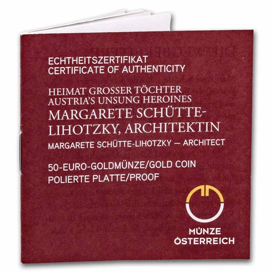 2025 Austria Pf Au €50 Unsung Heroines Margarete Schütte-Lihotzky