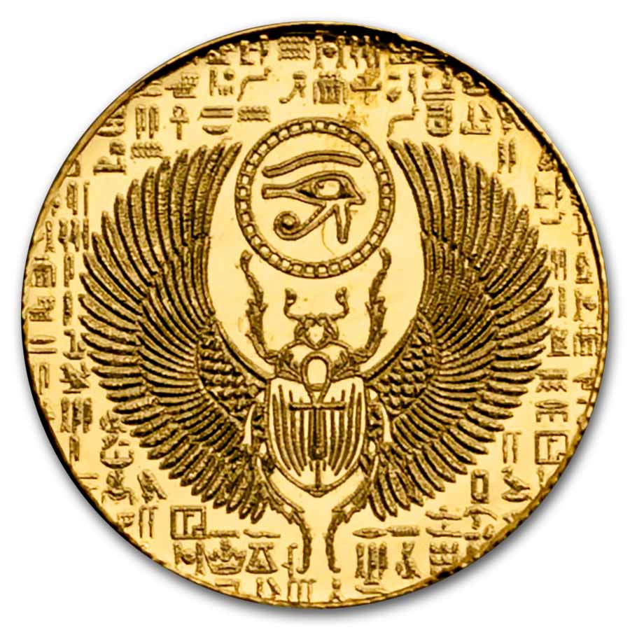 1/200 oz Gold Round: Egyptian Scarab - MPM
