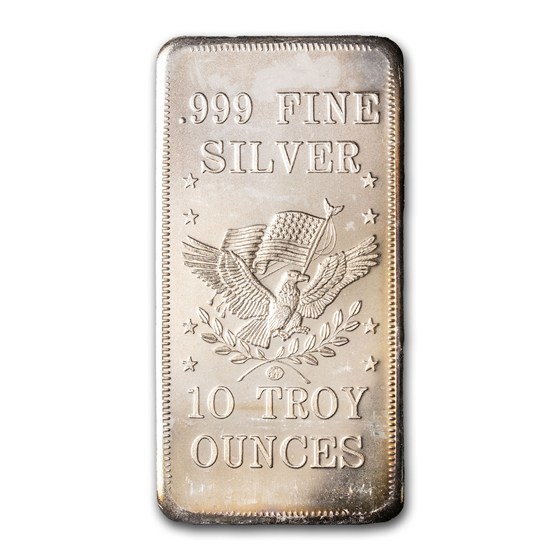 10 oz Silver Bar - Vintage Silver Pioneer Club