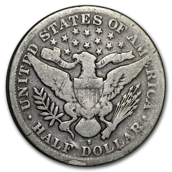 1895-S Barber Half Dollar Good