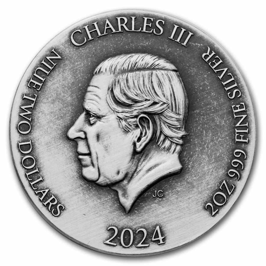 2024 2 oz Silver Coin - Biblical Series (The Resurrection)