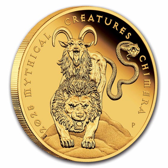 2025 Australia 1 oz Gold Chimera Proof (Box &amp; COA)