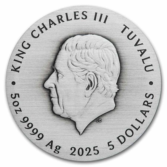 2025 TUV 5 oz Silver Colorized Unicorn Antiqued SP-70 PCGS HR FS