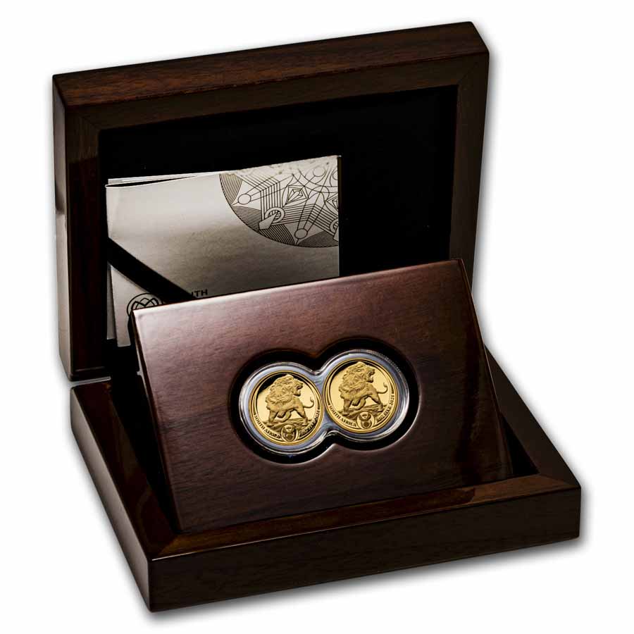 2025 South Africa 2-Coin Gold Big Five Lion Proof Set