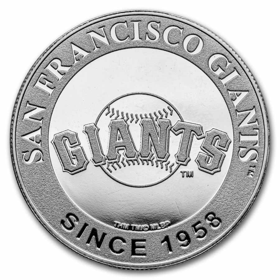 MLB San Francisco Giants 1 oz Silver Round (w/Box)