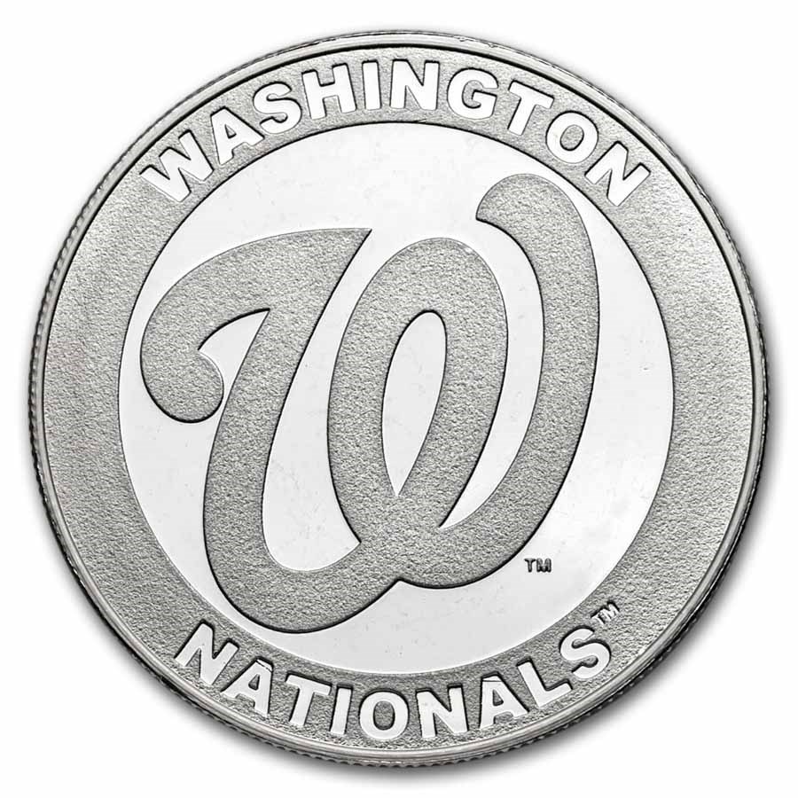 MLB Washington Nationals 1 oz Silver Round (w/Box)