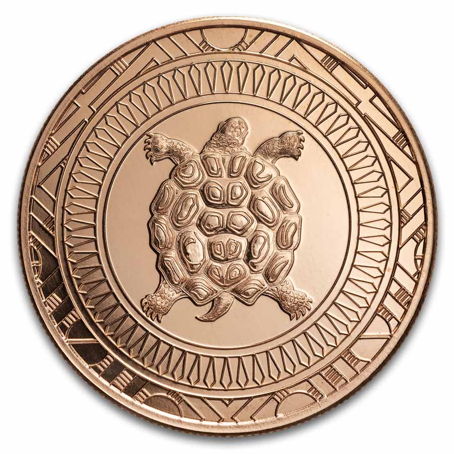 1 oz Copper Round - Delaware Nation