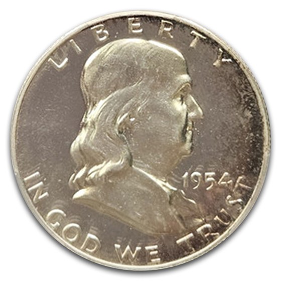 1954 Franklin Half Dollar PR-65 Cameo PCGS