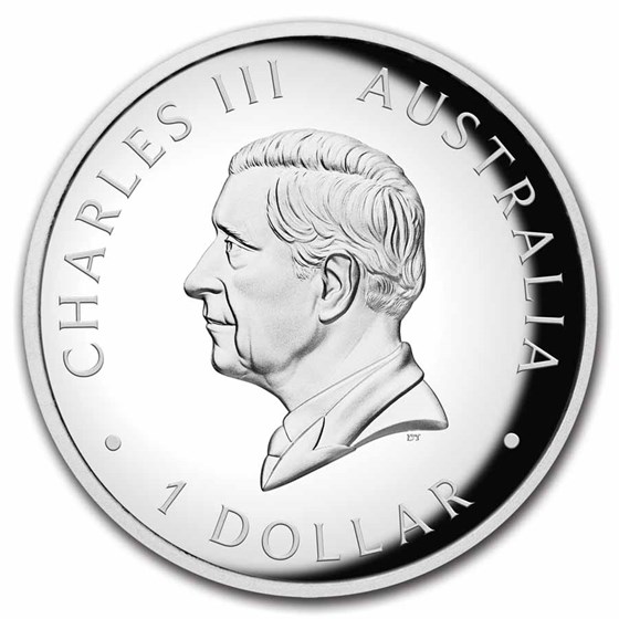 2025 Australia 1 oz Silver Kangaroo Colorized Proof (High Relief)