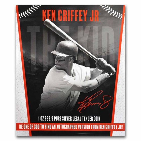 PAMP 1 oz Silver Ken Griffey Jr. Colorized Coin Mystery Pack