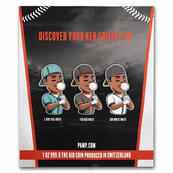 PAMP 1 oz Silver Ken Griffey Jr. Colorized Coin Mystery Pack