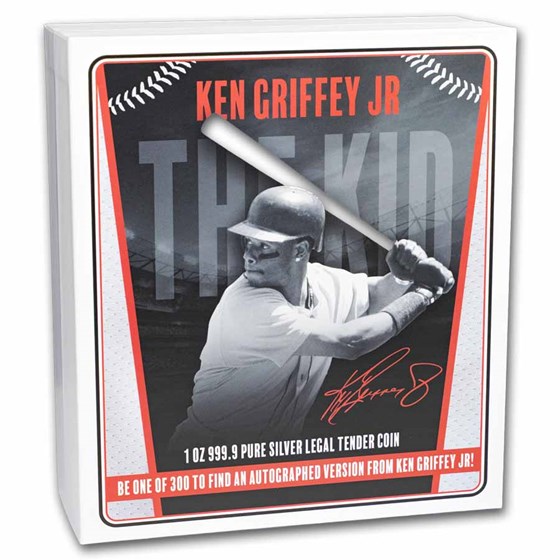 PAMP 1 oz Silver Ken Griffey Jr. Colorized Coin Mystery Pack