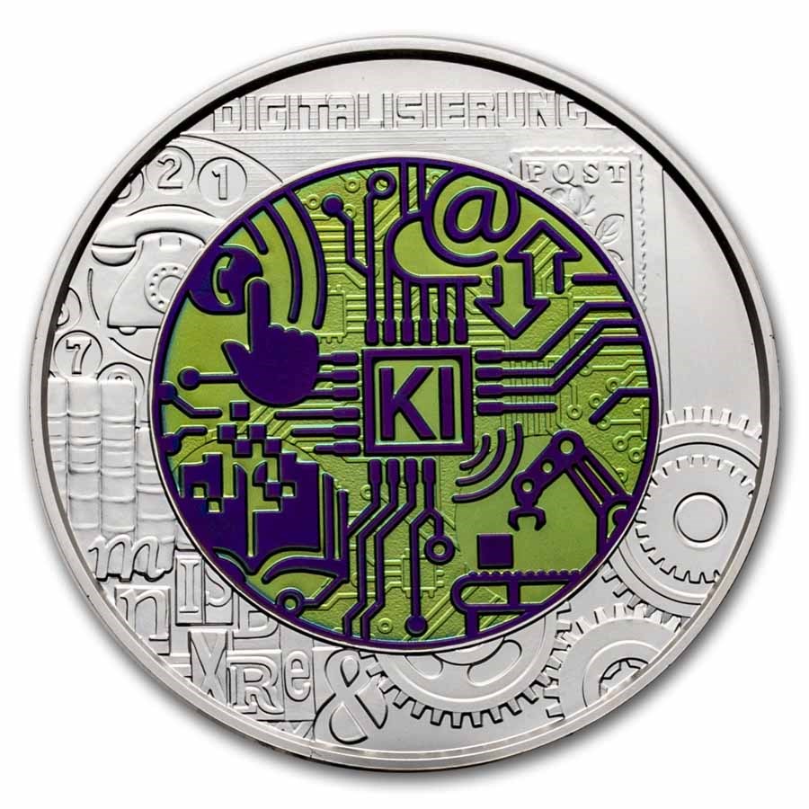 2025 Austria Silver/Niobium Digitalization €25 BU
