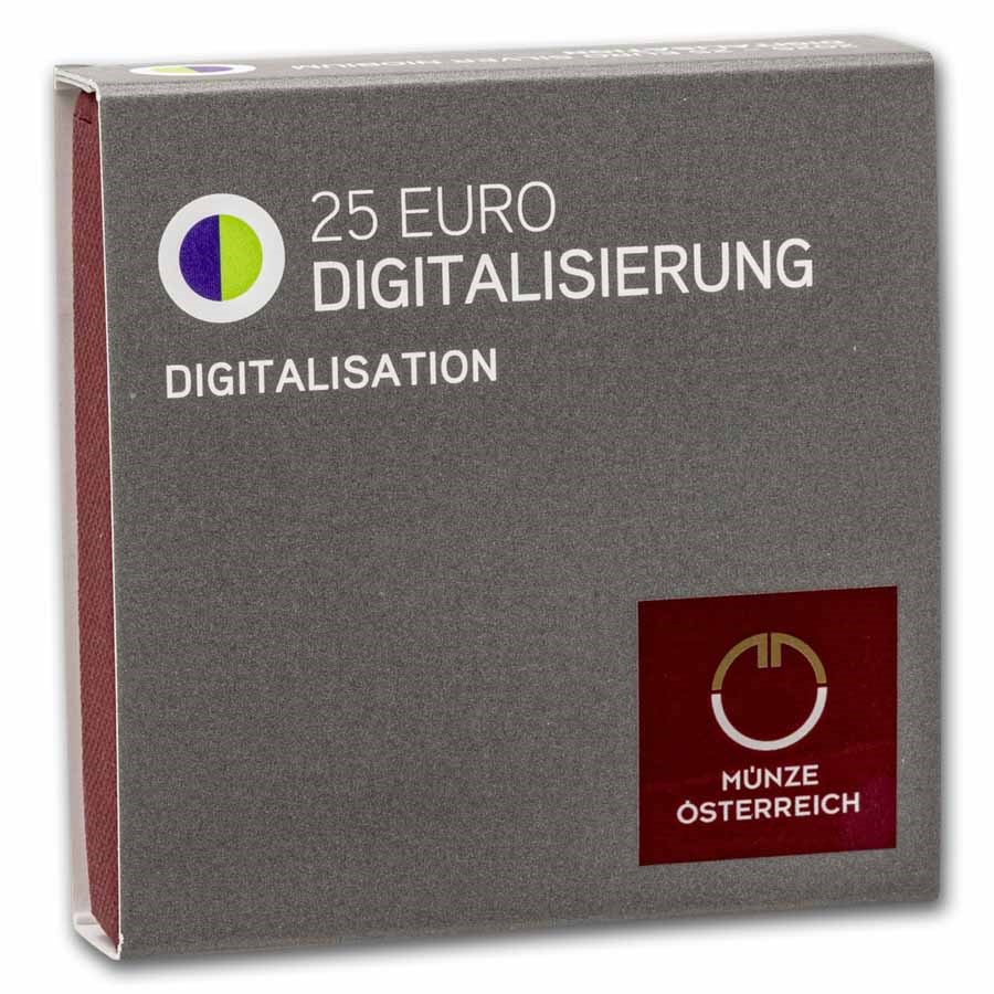 2025 Austria Silver/Niobium Digitalization €25 BU