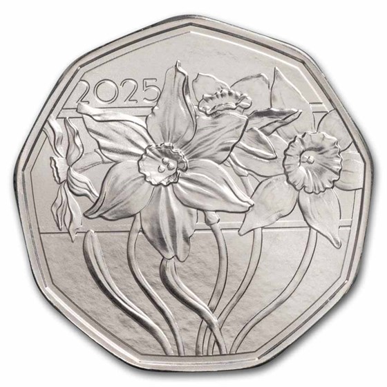 2025 Austria Silver €5 Easter Narcissus