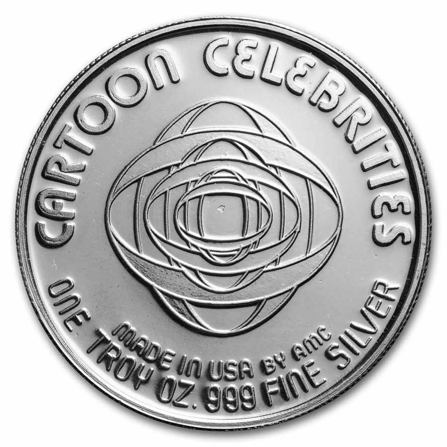 1 oz Silver Round - Cartoon Celebrities (The Phantom)