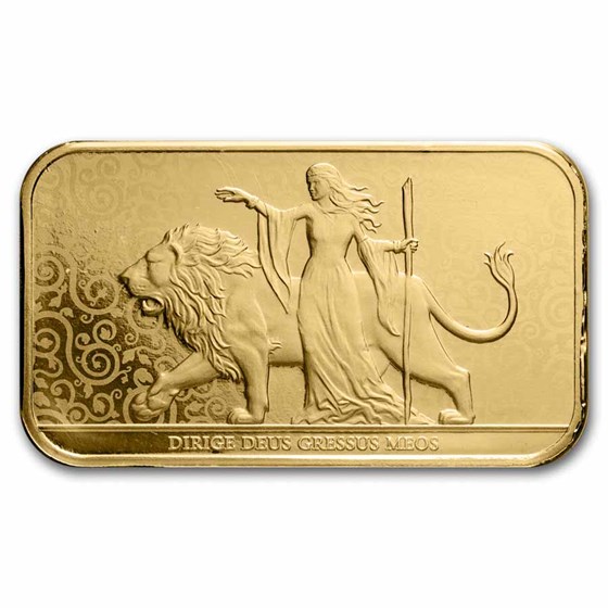 1 oz Gold Bar - The Royal Mint Una and the Lion