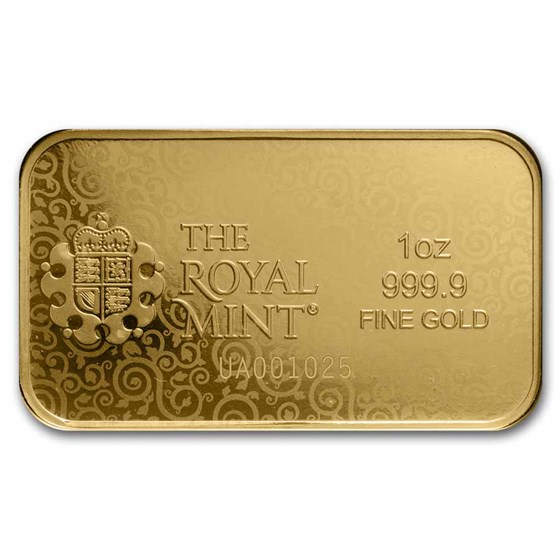 1 oz Gold Bar - The Royal Mint Una and the Lion