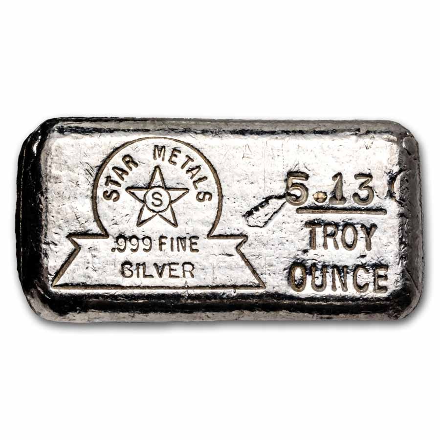 5.13 oz Silver Bar - Star Metals