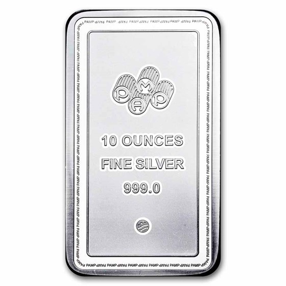 10 oz Silver Bar - PAMP Lady of Liberty