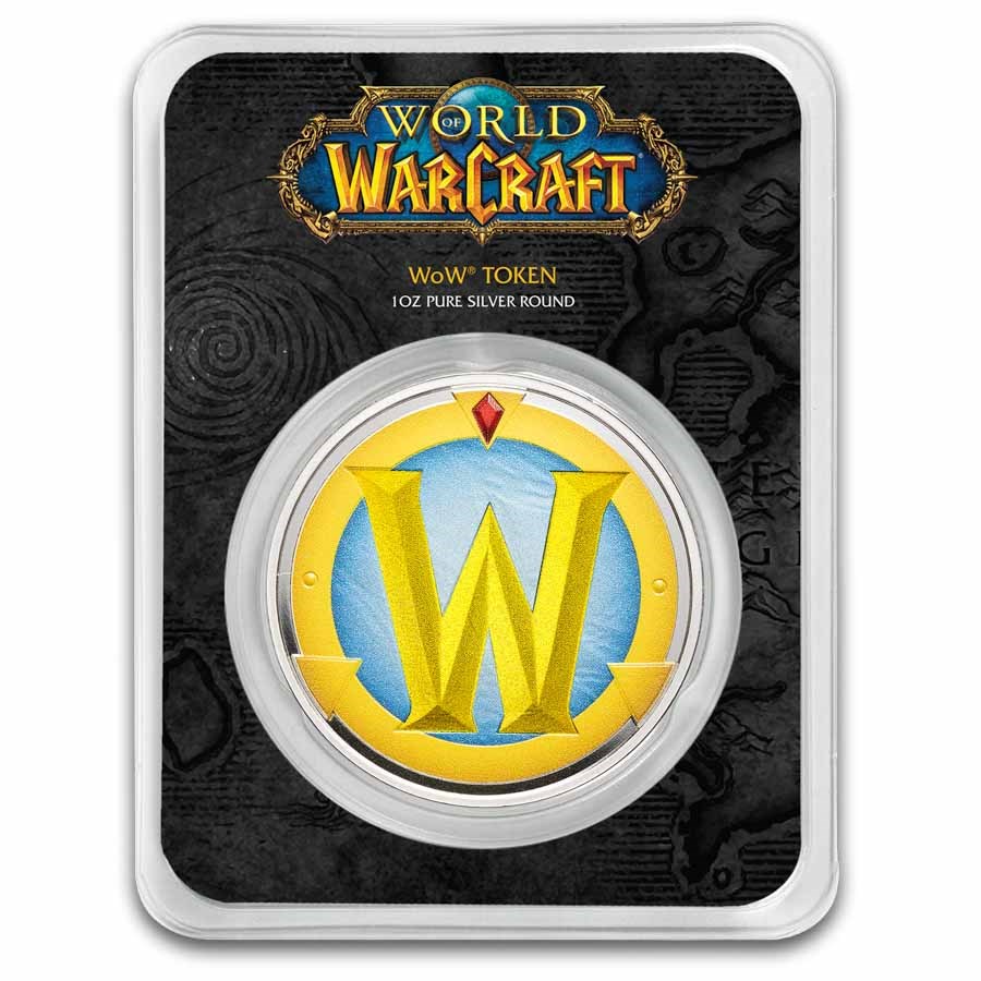 1 oz Silver World of Warcraft Colorized Token (TEP)