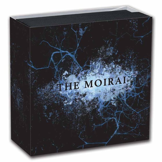 2025 AUS 2 oz Silver Fate The Moirai Antiqued &amp; High Relief (Box)