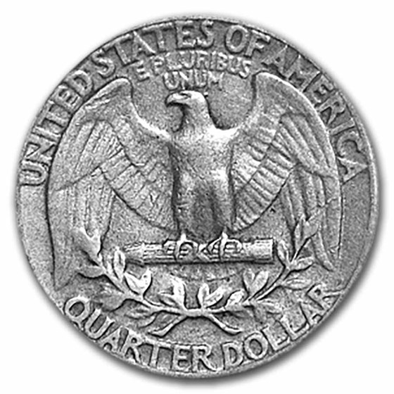 1939 Washington Quarter 40-Coin Roll Avg Circ