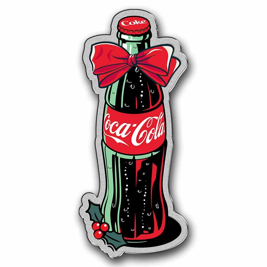 2025 Coca-Cola® 1 oz Silver Happy Holidays Bottle Coin