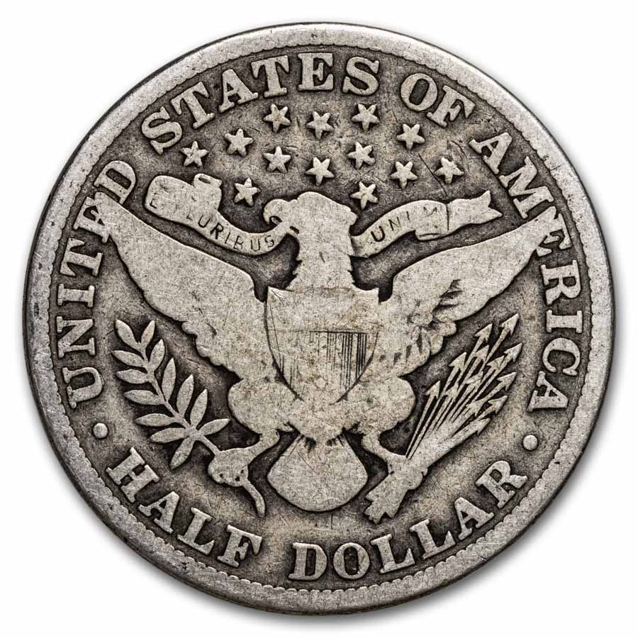 1906 Barber Half Dollar 20-Coin Roll Avg Circ