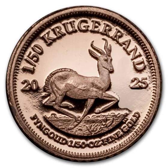 2025 South Africa 5-coin Gold Krugerrand Fractional Proof Set