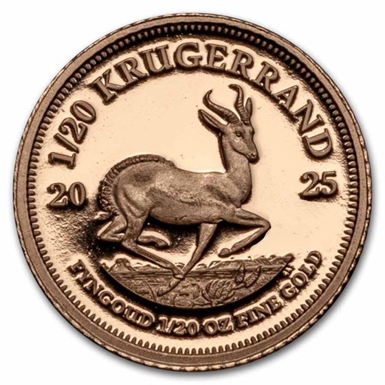 2025 South Africa 5-coin Gold Krugerrand Fractional Proof Set