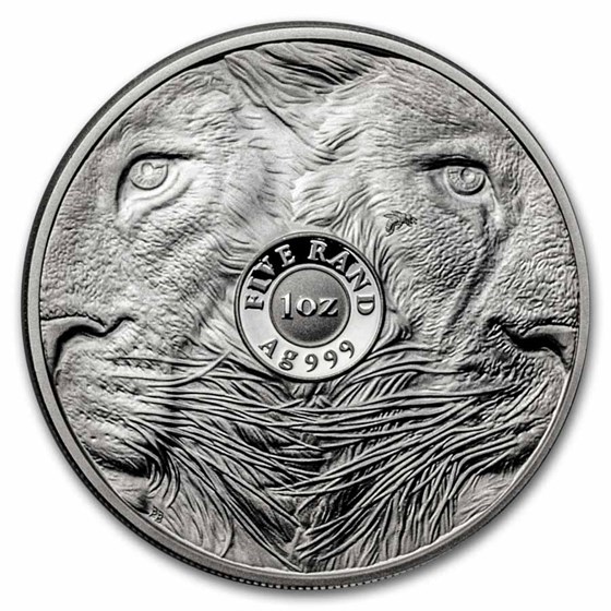 2025 South Africa 2-Coin Silver Big Five Lion Proof Set