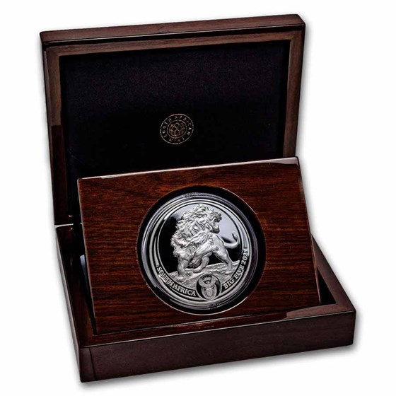2025 South Africa 5 oz Silver Big Five Lion Proof (w/ Box &amp; COA)