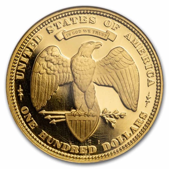 1 oz Gold Round - $100 Gold Union George T. Morgan Gem Proof