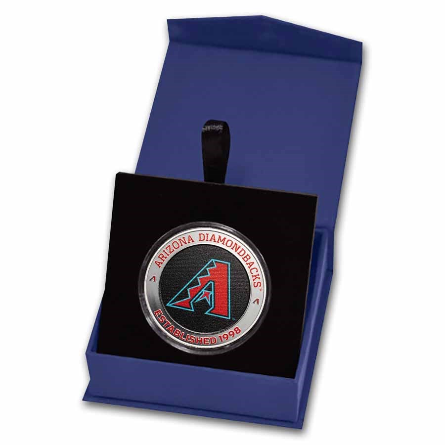 MLB Arizona Diamondbacks 1 oz Silver Colorized Round (w/ Box)