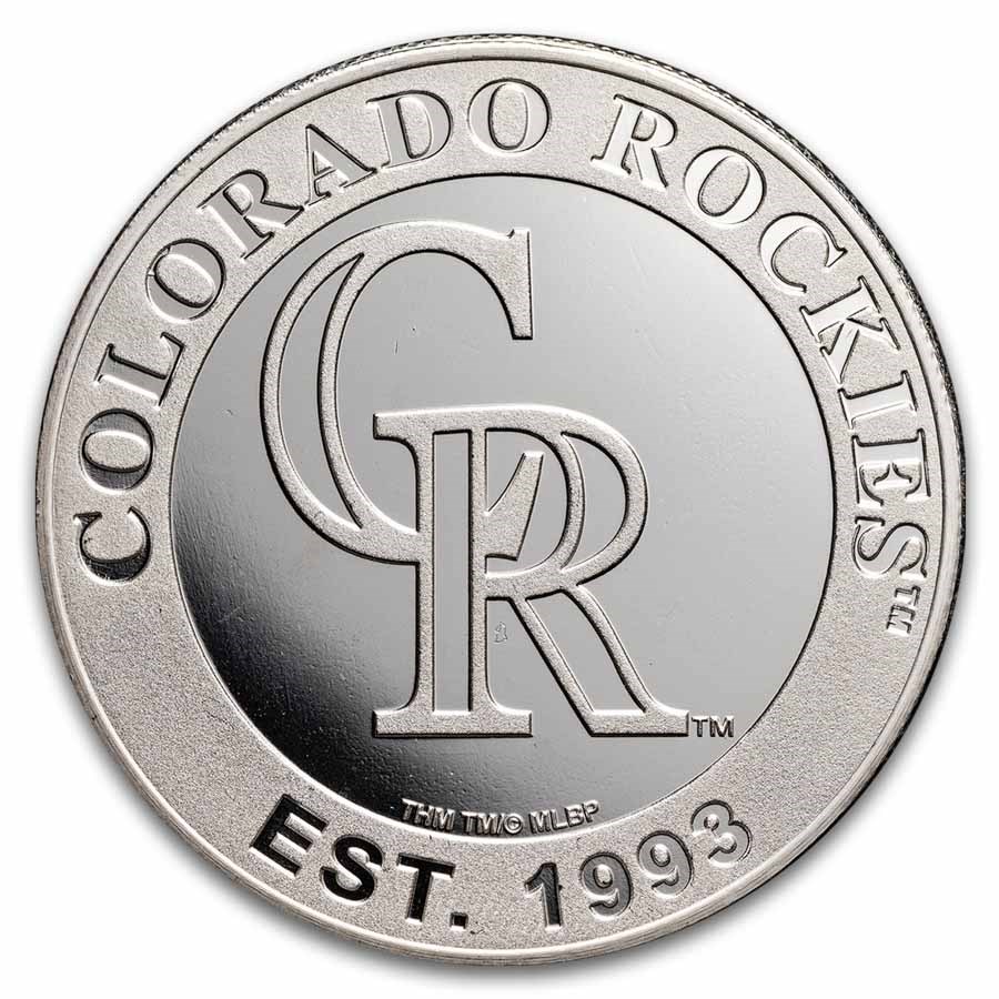 MLB Colorado Rockies 1 oz Silver Round
