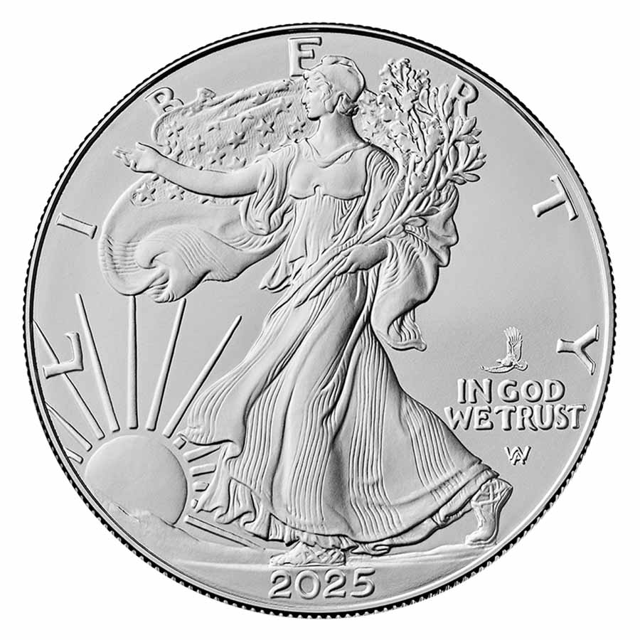 2025-(P) 1 oz American Silver Eagle Coin BU (Eagle Privy) 2025-(P) 1 oz American Silver Eagle Coin BU (Eagle Privy)