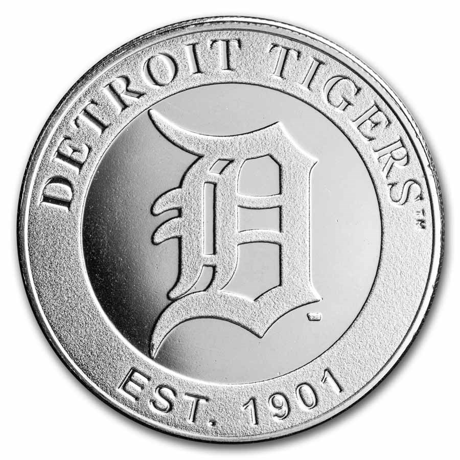 MLB Detroit Tigers 1 oz Silver Round