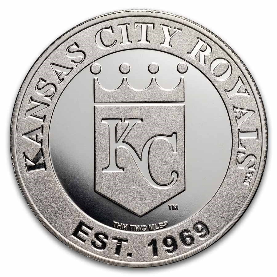 MLB Kansas City Royals 1 oz Silver Round