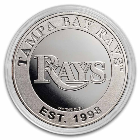 MLB Tampa Bay Rays 1 oz Silver Round