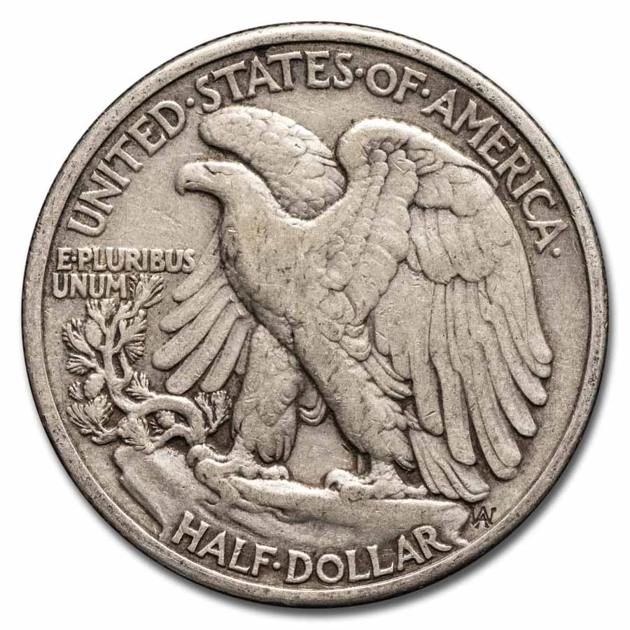 1939 Walking Liberty Halves 20-Coin Roll Avg Circ