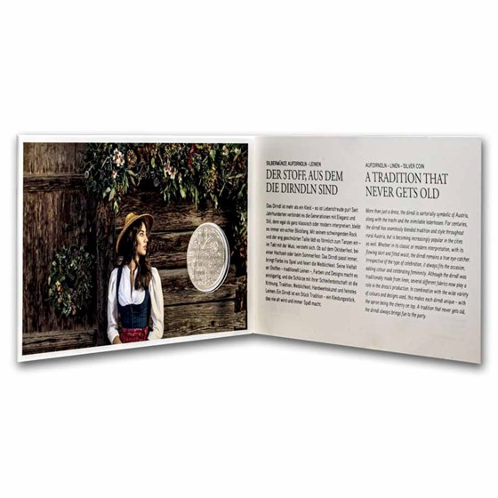 2025 Austria Silver €10 Traditional and Trendy: Linen (Card)